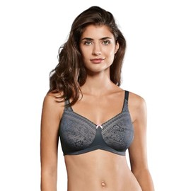 Anita Women's Mastectomy Bra Fleur 5754X Anthracite 38D