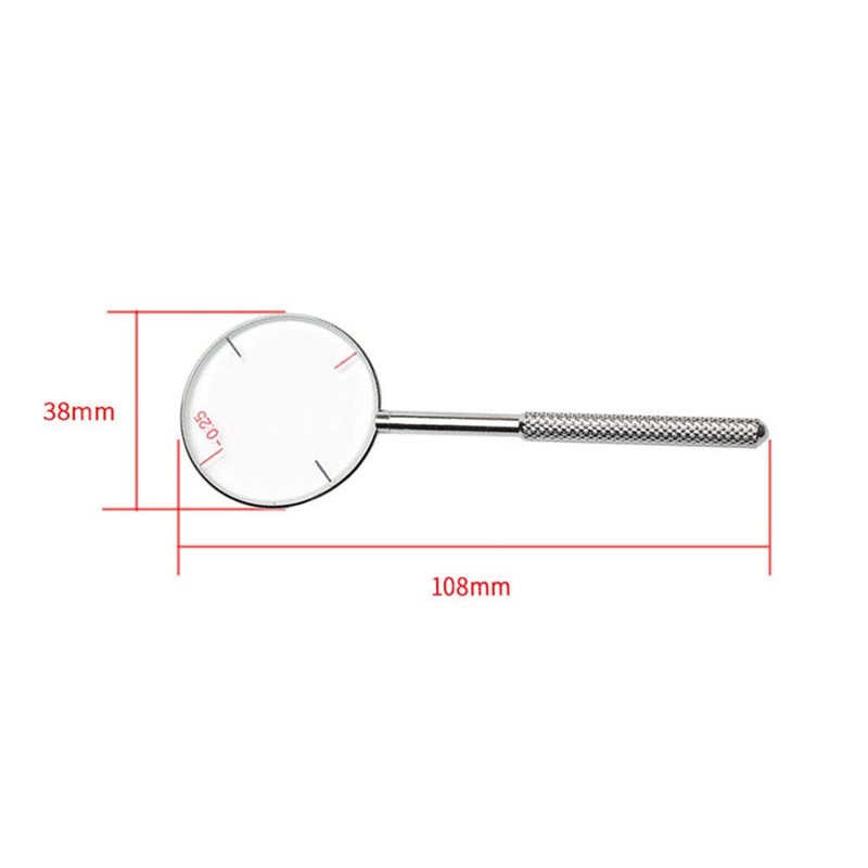 Artibetter 2pcs Round Optical Cross Cylinder Lens Tool Set diopters