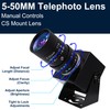 SVPRO 1080P USB Camera Manual Zoom Webcam with Telephoto 5-50mm