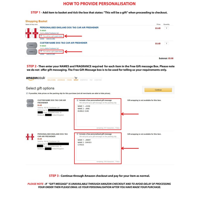 Personalisierter Serbia Hundemarke Auto Lufterfrischer