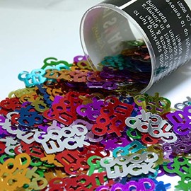 Confetti Word Good Luck Multicolors - Half Pound (8 oz) #7879 Q08