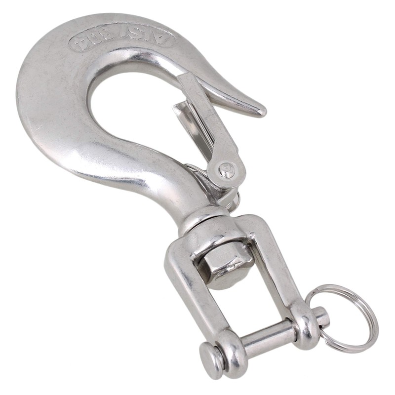 logyues Swivel Hanging Hook 350KG Swivel Hoist Hook Safety Latch