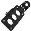 OTOTEC Moto Side Mount Tail Light License Plate Bracket Iron