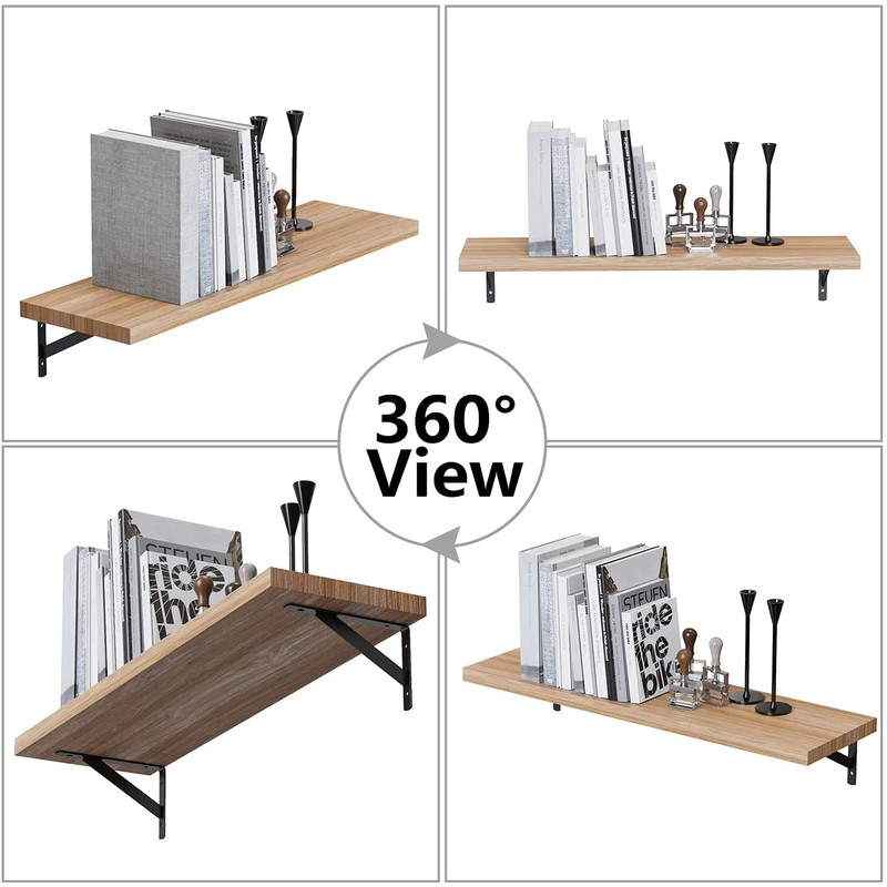 6 Inch Shelf Brackets, 10 Pack Heavy Duty L Brackets