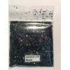 the glitters world Solvent Resistant IRREGULAR shape Glitter (Black) Nail