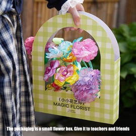 Flower Crafts | Kids Flower Craft | Creative Hand-Painted Coloring Toys for Easter Basket Classroom Outdoor Gardening Mother's Day Holiday Senior Activities