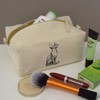 'Sphynx Cat Sitting' Canvas Wash Bag/Makeup Case (CS00042578)