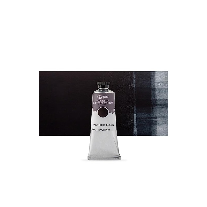 Cranfield : Traditional Letterpress Ink : 75ml : Midnight Black