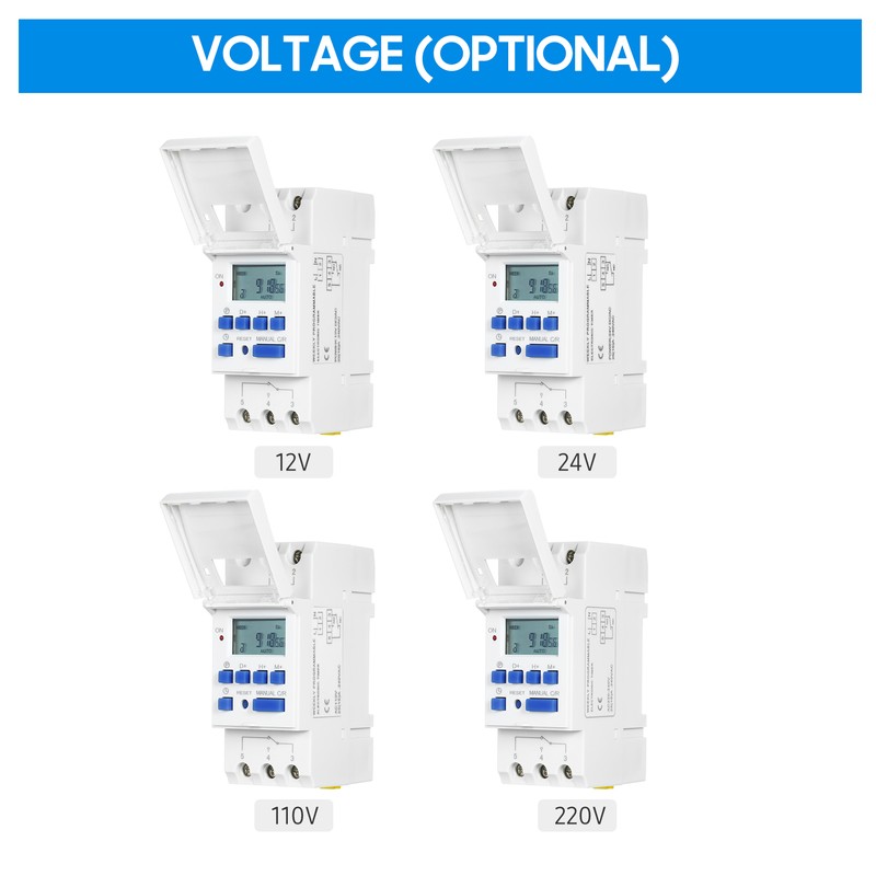 THC15A Digital LCD Power Programmable Timer Switch Relay 16A Amp
