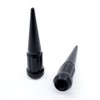 EZAccessory 12x1.5 Low-Profile Spline Spike Lug Nuts Black 20 Pieces+Key