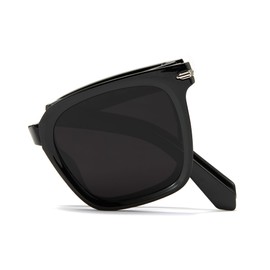 Cyxus 2023 Folding Sunglasses Polarized Color Changing foldable sunglasses Women Men Black.