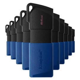 PSA Kit de 10 Memorias USB Kingston DTXM/64GB 3.1 En 1 Exodia M Permite Transferencias Rápidas El Diseño De Tapa Móvil Protege El Conector USB COMPUTO Y PAPELERIA