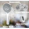 Leomix Premium Handheld Shower Set with Detachable Head, Chrome Plated,