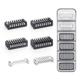 Guards with Case Fit for One Balde QP2734/QP2824/QP2520/30/QP2620/30/Pro Series, 1-5mm Combs, Bi-Directional 4 Precision Lengths, Body Comb & Skin Guard Convenient Storage, Travel-Friendly