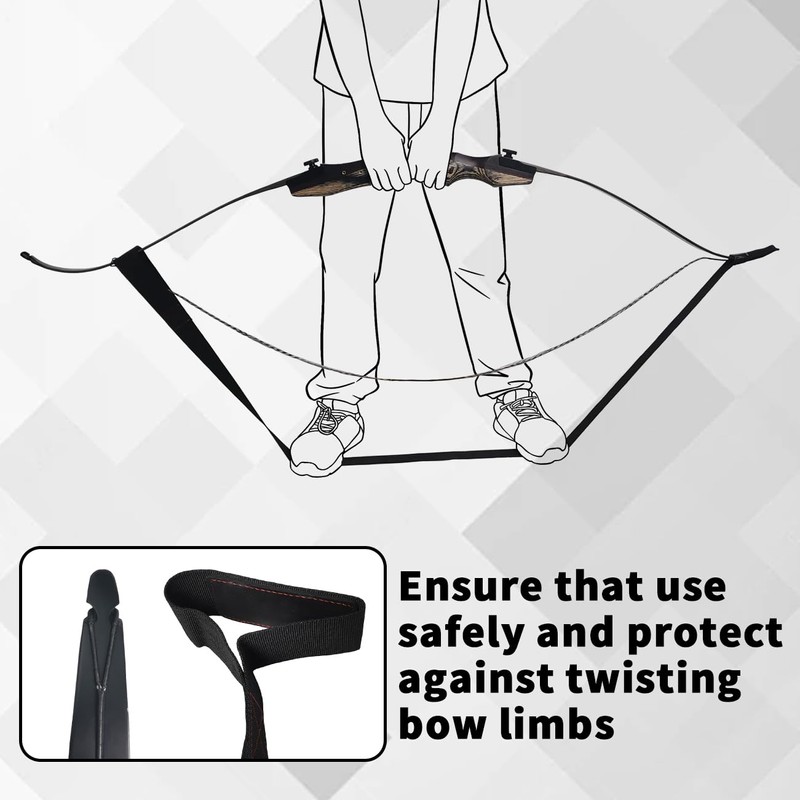 longbowmaker Premium Polyester Bow Stringer Tool - Effortless, Safe, and