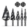 Juego De Brocas Escalonada De Acero Hss Para Metal, 5