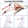 Wowangce 100 Pcs Sock Clips for Laundry Locks Your Socks