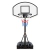 AOKUNG Pool Basketball Hoop, 3.1-4.7ft Easy Adjustable Basketball Goal, Portable