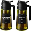 2-in-1 Olive Oil Sprayer for Cooking – 16 oz Glass