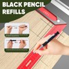 Solid Joiners Pencil, Mechanical Carpenter Pencil with 6 Pcs Refills,