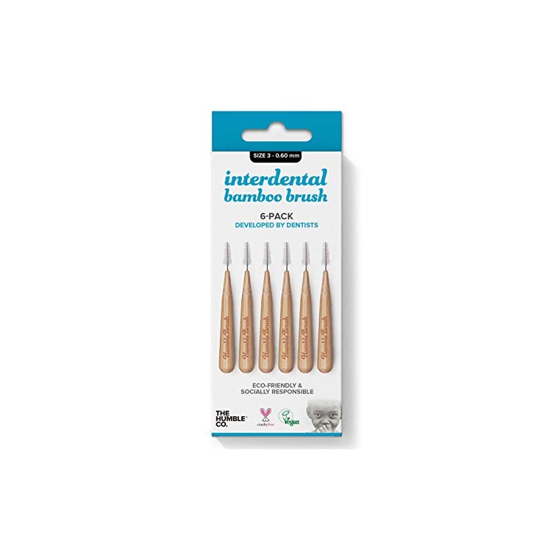 Humble Interdental Brush Bamboo Interdental Brushes Size 3 - 0.60