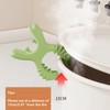 4Pcs Pot Spoon Rest Holder,Spatula Rack,Silicone Crab Pot Lid Support,Multipurpose