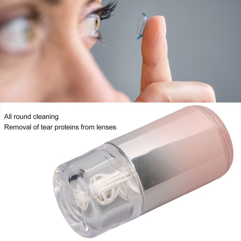 Automatic Contacts Cleaner USB Charging Tear Proteins Removal Portable Contact