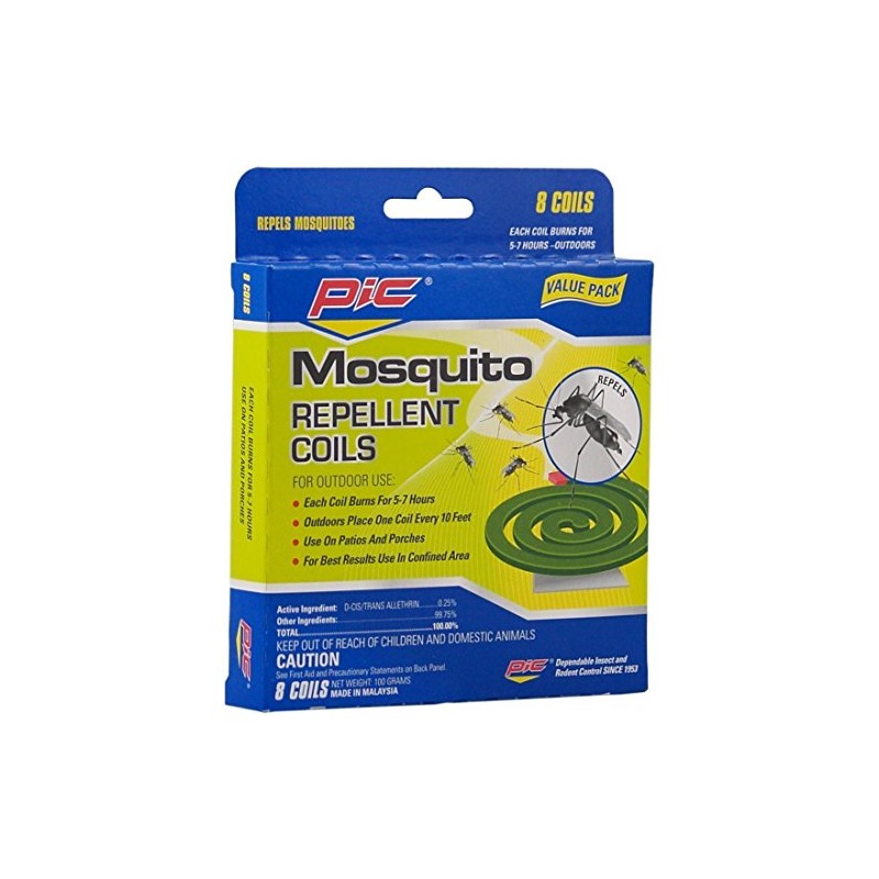 Pic C-8-24 8-Pack Mosquito Repellent Coils (3 x 8 packs)