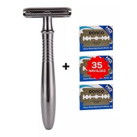 UNIVERSUM Rastrillo + Navajas Acero Inoxidable Reutilizable Ecologico