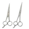 PC 2 PIECES OF 5.5" 7.5" HAIR CUTTING SCISSORS/BARBER SHEARS