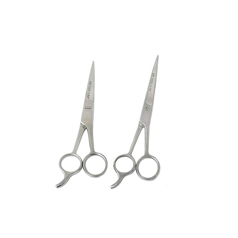 PC 2 PIECES OF 5.5" 7.5" HAIR CUTTING SCISSORS/BARBER SHEARS