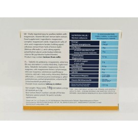 Polski Lek S.A. Magnesium Magnez Vit B6 Anxiety Stress Free 60 Pills Strengthens Anti Fatigue