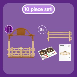 SCHLEICH 42434n Paddock with entry gate Horse Club Toy Playset Accessory for children aged 5-12 Years