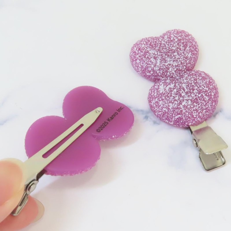 Puregumi Hair Accessories Bangs Clip Set of 2 / Grape