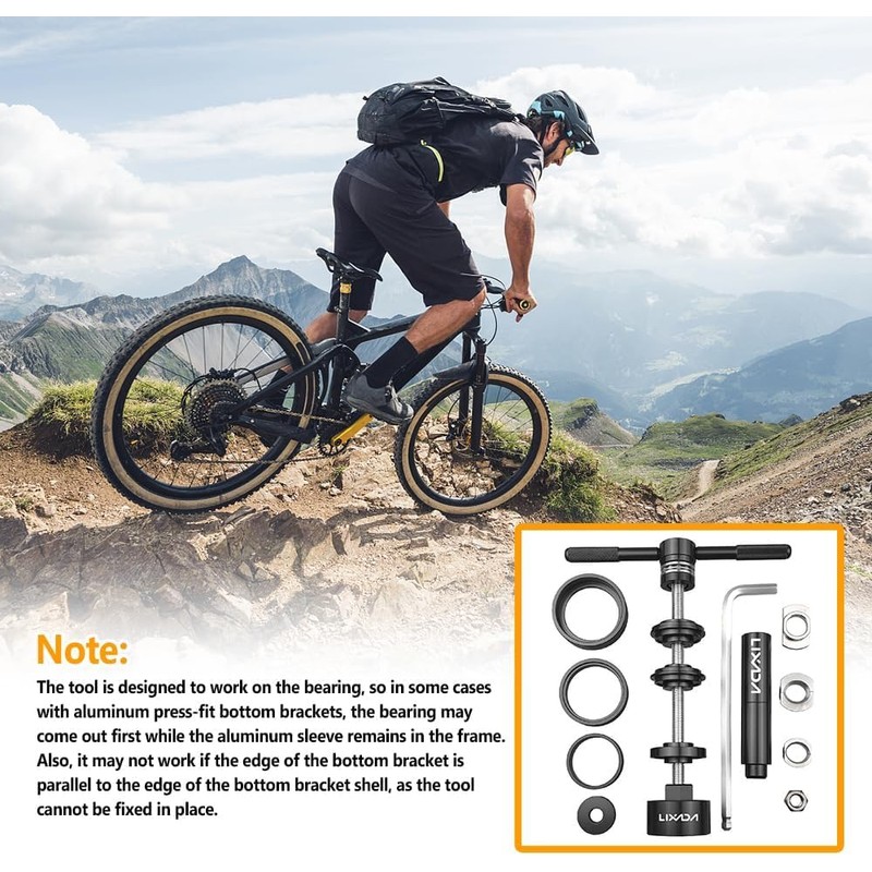 Lixada Bicycle Bearing Press Kit Bike Bottom Bracket Install and