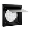 PremiumWallVent InOvate 6” Premium Wall Vent (No Collar) (Black)