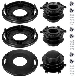 Duraaamo 3 Set 25-2 Trimmer Head Rebuild Kit Head Spool Cap and Cover Replacement Parts Outdoor String Trimmer Replacement Parts Compatible with Stihl FS44 FS80 FS90 FS100 FS120 FS200