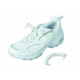 Healthsmart 640-9004-0001 - Coiler Shoe Laces, No Tie Shoelaces, White