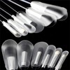 12 Pcs Make Up Brushes Covers Plastic Cosmetic Brushes Guards
