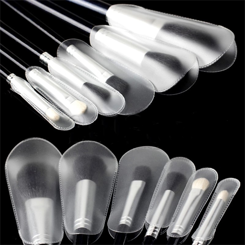 12 Pcs Make Up Brushes Covers Plastic Cosmetic Brushes Guards