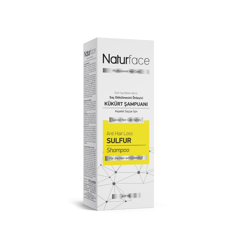NATURFACE Schwefel Shampoo gegen Schuppen 400ml