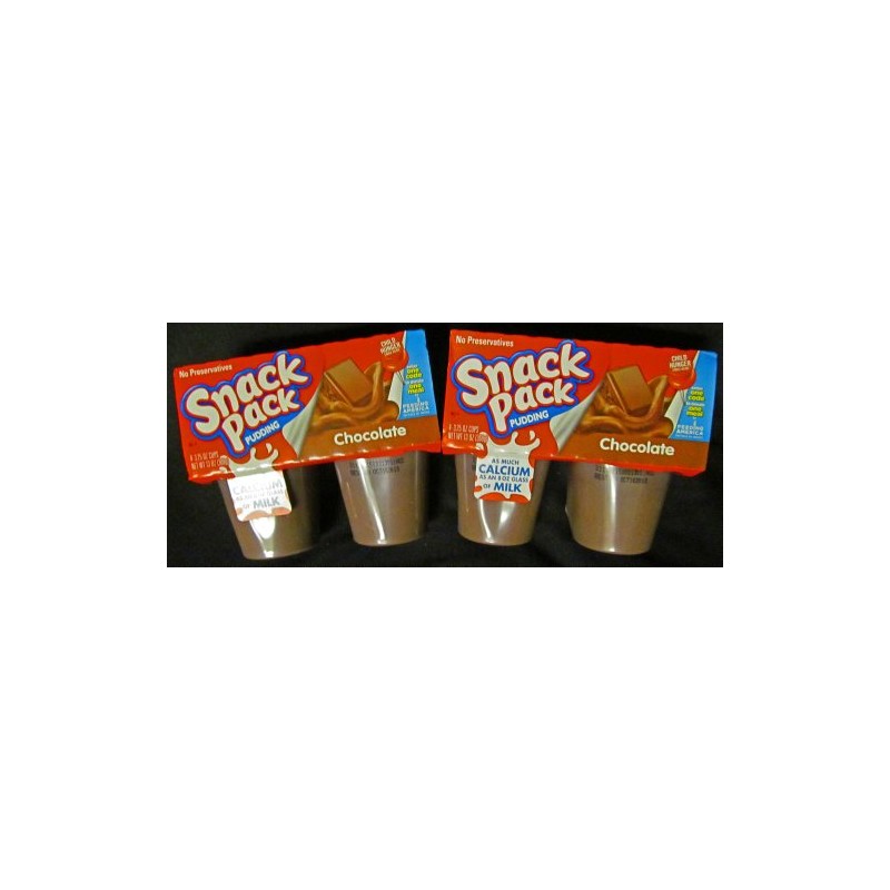 Snack Pack Chocolate Pudding 8 - 3.25oz Cups (2 Packs