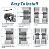 50 Pack 1/8" Black Invisible Cable Railing Hardware Kit, T316
