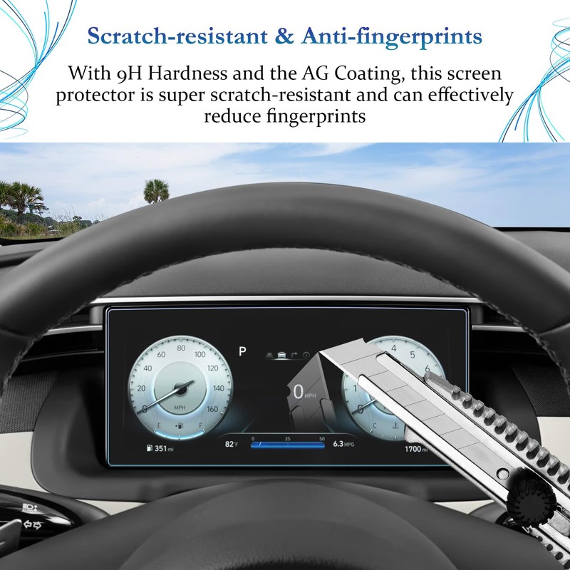 SKTU Instrument Panel Screen Protector Compatible with Hyundαi Tucson NX4
