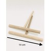 Crêpes-Set (2 Verteiler und 1 Pfannenwender) aus Holz, hergestellt im Jura