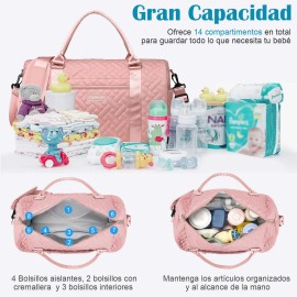 Mochila Pañalera Multifuncional Impermeable Para Bebés