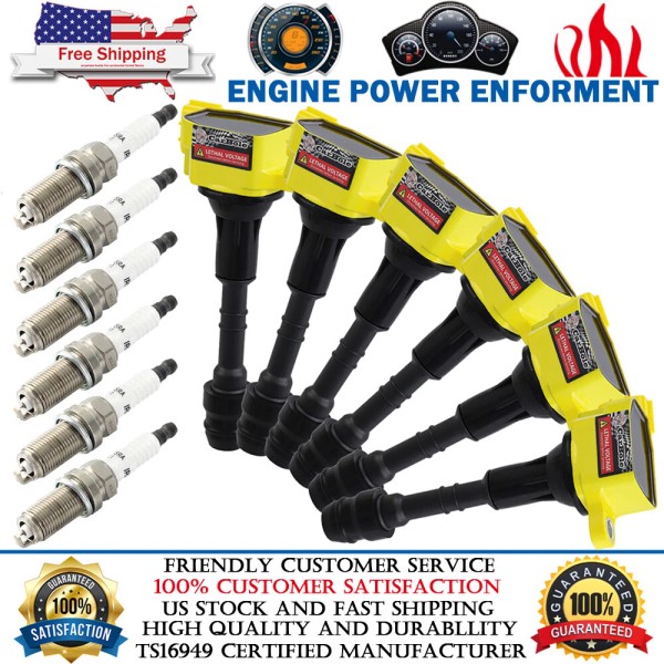 Precision Auto Labs Set of 6 Ignition Coil Pack and