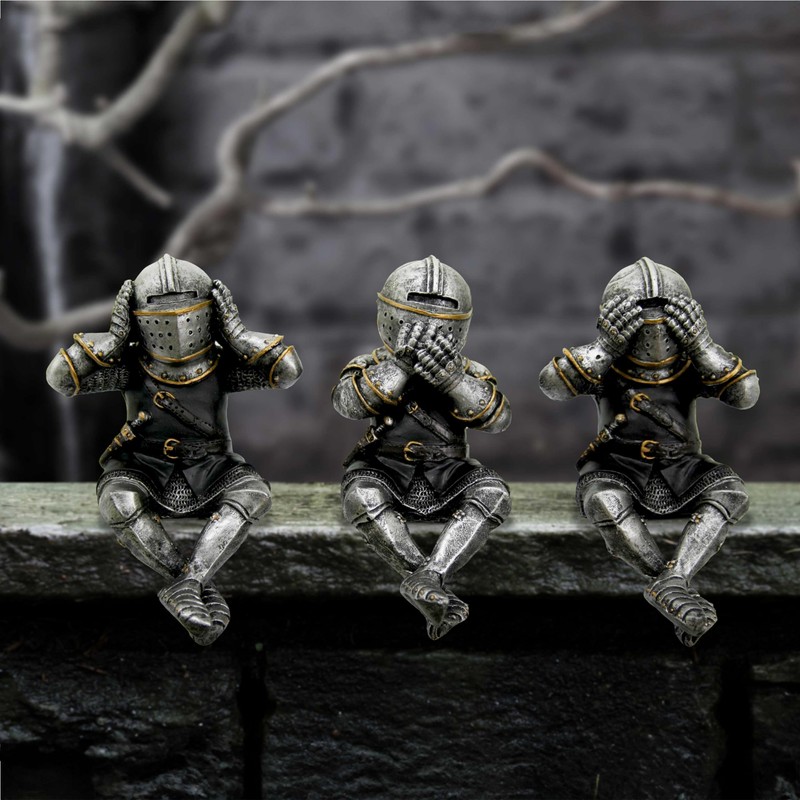 Nemesis Now Three Wise Knights Figurines (Shelf Sitters) 11 cm,