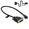 BIGtec 0.5 M Mini HDMI/DVI Cable/Gold-Plated Adapter - Plug To