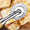 1 Pcs Pasta Wheel Ravioli Wheel with Roller Pizza Cutter